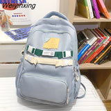 Weiyinxing Women’S Large Capacity Student Backpack High Appearance Level Girl Schoolbag Computer Bag Nylon Waterproof Book Pack Travel Bag