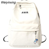 Weiyinxing Male Travel Female Solid Color New Backpack Lady Men Laptop Women Backpack Student Bag Boy Girl Harajuku School Bag Fashion