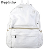 Weiyinxing Student Vintage Women Backpack Canvas Female Laptop Bag Travel Kawaii Ladies Backpack Girl Fabric School Bag New Fashion