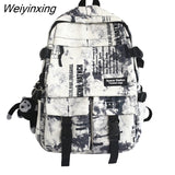 Weiyinxing Retro Nylon Backpack Fashion Waterproof Men Laptop Bag Student College School Bag For Teenage Girl Travel Backpack Book Bags