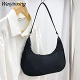 Weiyinxing Women Retro Shoulder Totes Underarm Fashion Trend Top Handle Bag Female 2023 New Small Subaxillary Bags Clutch