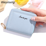 Weiyinxing Fashion Women Cute Cartoon Wallet Small Zipper Girl Brand Designed Pu Leather Coin Purse Female Card Holder Hand Wallet