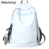 Weiyinxing Student Nylon Backpack Female Kawaii College Backpack Trendy Girl Travel School Bag Fashion Cool Cute Women Laptop Book Bag