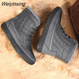 Weiyinxing Ankle Boots Women Non-slip Waterproof Winter Snow Boots Big Size 43 Women Warm Shoes with Thick Fur Boot Botas De Mujer