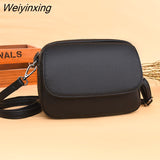 Weiyinxing Leather Real Cowhide Women's Casual Fashion Bag Women Messenger Bag Small Shoulder Bag Crossbody Bags for Women Handbags