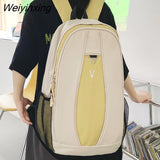 Weiyinxing Boy High Capacity New School Bag Trendy Lady Men Backpack Fashion Male Women Laptop College Backpack Female Travel Book Bag