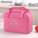 Weiyinxing Box Bag Waterproof Thermal Bag Oxford Fabric Portable Thermal Insulated Cation Picnic Food Box Women Tote Storage Ice Bags