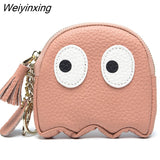 Weiyinxing Women Wallets Soft Genuine Leather Coin Bag Small Lovely Cowhide Wallets Card Holder Large Capacity Money Bag Portable Clutch