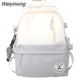 Weiyinxing Cute Travel School Bag Trendy Lady Kawaii Student Backpack Cool Female Nylon College Backpack Fashion Women Laptop Book Bag 911