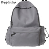 Weiyinxing New Panelled Waterproof Nylon Backpack Women Patchwork Japanese Fashion College School Bag Boy Girls Laptop Backpack Travel
