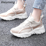 Weiyinxing Sneakers Women 2023 New Breathable Mesh Shoes Flat Anti-Slip Woman Sneakers Outdoor Trainer Female Zapatos De Mujer