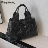Weiyinxing Warm New Fashion Space Handbag Nylon Cotton Casual Tote Bags For Women Large Capacity Commuter Handbag Female Underarm bag