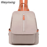 Weiyinxing Women Waterproof School Bag Casual Teenager Girl Shoulder Bags Female Backpack New Female Backpack Fashion Oxford cloth Backpack