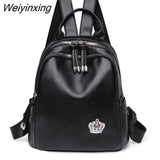 Weiyinxing Designer Women Travel Backpack High Quality Soft PU Leather Women Backpack Fashion Girls School Backpack Women Backpack