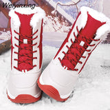 Weiyinxing Snow Boots Plush Warm Ankle Boots Women Winter Shoes Waterproof Boots Ladies Female Winter Shoes Booties Botas Mujer