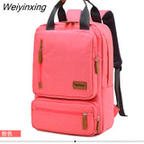 Weiyinxing Business Men Computer Backpack Light 15 inch Laptop Bag 2023 Waterproof Oxford cloth Lady Anti-theft Travel Backpack Gray