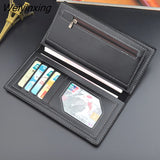 Weiyinxing Men Wallets PU Leather Purses Male Large Capacity Purse Long Casual Money Bag for Man Coin Card Holders Portable Slim Purse