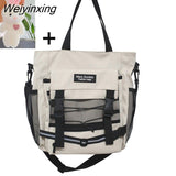 Weiyinxing Women Handbags Messenger Bag Reflect Light Men Crossbody Bags Ladies Large Capacity Shoulder Tote Bag Youth School Bags