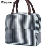 Weiyinxing Lunch Bag New Thermal Insulated Lunch Box Tote Cooler Handbag Bento Pouch Dinner Container School Food Storage Bags