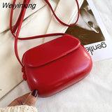 Weiyinxing Women Messenger Bag High Quality PU Leather Shiny Shoulder Bag Fashion Hard Bag Flip Buckle Mobile Phone Bag Outing Coin Purse