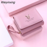 Weiyinxing New Fashion Women's Wallet Short Women Coin Purse Wallets for Woman Card Holder Small Ladies Wallet Female Hasp Mini Clutch