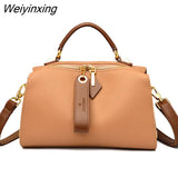 Weiyinxing Quality Solid Color Leather Shoulder Crossbody Bag For Women 2023 Luxury Women's Handbag Designer Female Messenger Tote Sac