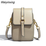 Weiyinxing women shoulder bags genuine leather small handbags casual Ladies crossbody bag Cow Leather Tote Bag For Women Phone Sac