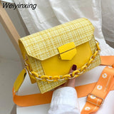 Weiyinxing Strap Shoulder Bags for Women 2023 Designer Lady Handbags and Purses Fashion Chain Messenger Crossbody Bags