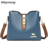 Weiyinxing Leather Cowhide High Capacity Shoulder Crossbody Bags for Women 2023 The New Luxury Handbags Women Bags Designer Handbags