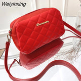 Weiyinxing Lingge Embroidery Small Messenger Bag For Women Trend Luxury Female Shoulder Bag Casual Ladies Crossbody Bags 2023 New