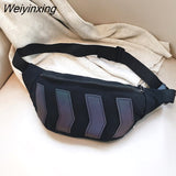 Weiyinxing Pack For Women Bag 2023 Trend Men's Waist Bag Pack Messenger Bag Reflective Sports Running Man Belt Pouch Bag Crossbody