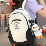 Weiyinxing Ladies Travel Waterproof School Bag Women Mesh Laptop Nylon Student Backpack Female Book Girl College Backpack Leisure