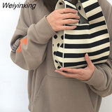 Weiyinxing Design Knitted Handbags Wrist Bags For Women Knitted Women's Handbag Ladies Carry Tote bag pouch sac a main femme
