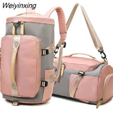 Weiyinxing Women Gym Bag Backpack Fitness Bags Outdoor Shoulder Bag Large Capacity Travel Bag