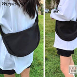 Weiyinxing Bag Student Cross Messenger Simple Solid Color Single Shoulder Shopping Small Bag Women's Bag Satchel Waist Bag