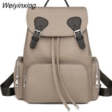 Weiyinxing Backpack Women Backpack Solid Color Women Shoulder Bag Fashion School Bag For Teenage Girl Children School Backpacks Female