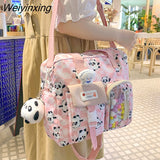 Weiyinxing Kawaii Travel Small Waterproof School Bag Female Cartoon College Backpack Women Laptop Book Bags Lady Cute Backpack Fashion