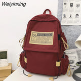 Weiyinxing Large Capacity Fashionable Student Backpack High Quality Boys Girls Nylon Leisure Schoolbag Waterproof Shoulder Pack Cool