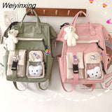 Weiyinxing Capacity Backpack Female Waterproof Cute Schoolbag Kawaii Girl Laptop Bag Travel Shoulders Bag For Women 2023 New Mochilas