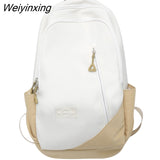 Weiyinxing Kawaii Nylon Waterproof Backpack Big Travel Bag for Boy Cool Laptop Packet Fashion Teenager Bookbag College Women Schoolbag