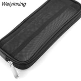 Weiyinxing Brush Travel Case Cosmetic Toiletry Bag Organizer for Men Women Beauty Tools Mesh Dopp Kit Pouch Wash Storage Accessories