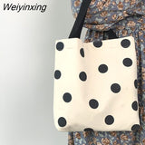 Weiyinxing Women's Nylon Shoulder Bag 2023 Large Capacity Tote Shopper Bags Retro Ladies Handbag Casual Canvas Girl's Messenger Bags