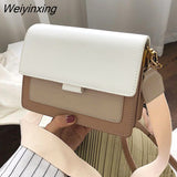 Weiyinxing Color Leather Crossbody Bags For Women 2023 Travel Handbag Fashion Simple Shoulder Messenger Bag Ladies Cross Body Bag