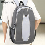 Weiyinxing Boy High Capacity New School Bag Trendy Lady Men Backpack Fashion Male Women Laptop College Backpack Female Travel Book Bag