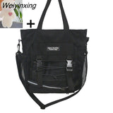 Weiyinxing Women Handbags Messenger Bag Reflect Light Men Crossbody Bags Ladies Large Capacity Shoulder Tote Bag Youth School Bags