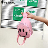 Weiyinxing Children Shoulder Bag Children Smiling Face Messenger Bags Mini Crossbody Bag Girls Handbag Coin Purse Cartoon Backpack