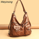 Weiyinxing Famous Brand Women Shoulder Tote bag Fashion High Quality Woman Messenger Bag Luxury Soft Leather Handbags Women's Bags