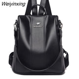 Weiyinxing Fashion Backpack Women Genuine Leather Backpacks Female School Bags For Teenage Girls Shoulder Bag Travel BackPack Mochila