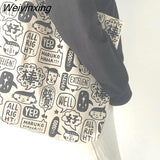 Weiyinxing Women Canvas Shopping Bags Eco Reusable Foldable Shoulder Bags Large Capacity Handbags Casual Cute Bag for Women Dropshipping