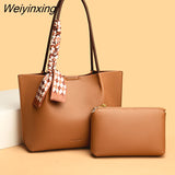 Weiyinxing Soft Leather Handbags Designer Retro Crossbody Bags for Women 2023 New Large Capacity Ladies Shoulder Messenger Bag Sac